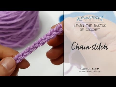 Learn the basics - how to make the chain stitch | Crafting with Beth