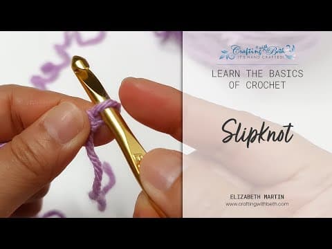 Learn the basics - how to make a slipknot | Crafting with Beth