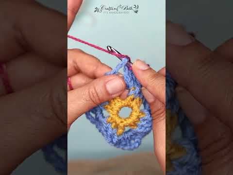 Joining your yarn with a double crochet | Crafting with Beth