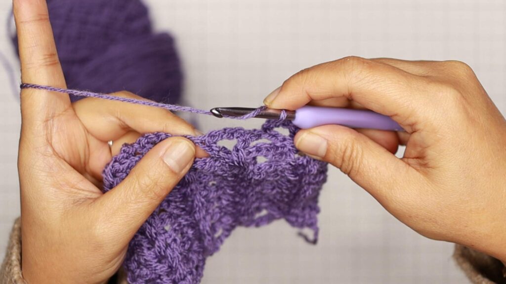 Beth has captured an image of a knife handling method