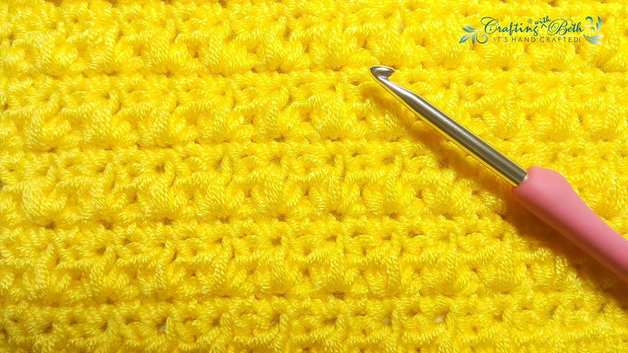 How to Crochet the Mixed Cluster Stitch - Crafting with Beth